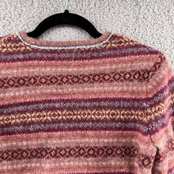 Deane & White Vintage Lambswool Wool Women's Crewneck Sweater - Picture 8 of 9